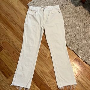 GRLFRND Harlow white jeans